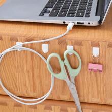 10pcs Mini Self-Adhesive Hooks, No-Drill Sticky Wall Hooks For Bathroom, Kitchen - Multicolor - View 5