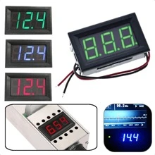 Voltímetro Digital 3 Digitos 4.5 A 30v Raspery,Arduino,Voltímetro Digital,Voltímetro CC - Verde - Ver 2