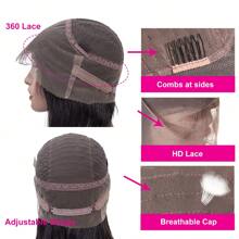 360 Lace Front Wigs Human Hair Pre Plucked Body Wave 360 Transparent Full Lace Frontal Black Wigs Human Hair Pre Plucked Body Wave Transparent Lace Front Wigs Human Hair For Women With Baby Hair