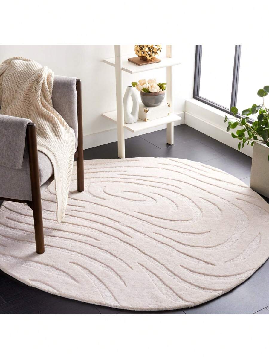 Safavieh Novelty 155 Hand Tufted Geometric Area Rug - Beige - View 1