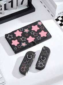 1 个粉色星形图案保护套，适用于 Switch OLED/Switch NS/Lite、游戏机配件、最佳礼物，适用于 Switch 玩家，耐刮擦 - 彩色 - 查看 18