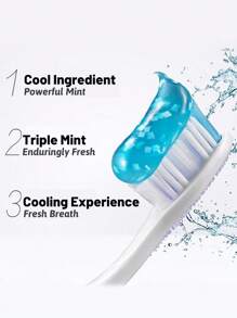 colgate Cooling Triple Mint Flavor Toothpaste, Breath-Freshening, Intense Coolness, Anti-Cavity, Strengthening Teeth, 1 Pc (120g/4.23 Oz ) - Mint Flavor - View 5