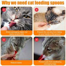 New Convenient Cat Stick Can Masher, Squeezer Tool, Cat Treats & Wet Food Dispenser - Multicolor - View 3