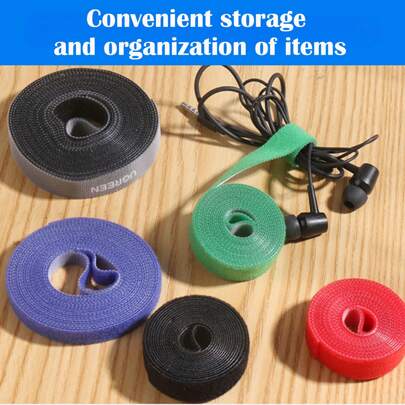 背对背钩环户外迷你花园植物枝条绑扎带、电缆整理器