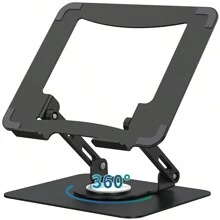 360° Metal Portable Laptop Tablet Stand Adjustable Holder For Desk Office Home - White - View 8