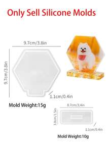 2 件装环氧树脂相框硅胶模具 DIY 石膏设计模具 心形相框模具 家居装饰 - Photo Frame - 查看 11
