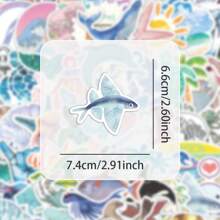 100 miếng dán động vật đại dương - Vinyl chống thấm nước, thiết kế sống động dành cho người lớn và thanh thiếu niên - Miếng dán bền, hấp dẫn để cá nhân hóa chai nước, máy tính xách tay, điện thoại, v.v. - Thích hợp cho cả nam và nữ - Nhiều màu - Xem 2