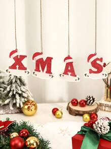 1 Miếng Mới Acrylic Ông già noel Mũ Mặt dây chuyền chữ cái , DIY Cây thông noel Vật trang trí , Viết tay Message Đối với Người , Hoàn hảo Đối với Trang trí Gia đình Tiệc Giáng sinh - Nhiều màu - Xem 4