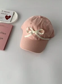 1 件 Y2K 风格女孩刺绣蝴蝶结装饰宽檐棒球帽，博主同款，防晒，大头围，可爱甜美 3D 刺绣软顶长檐太阳帽，夏季 - 蝴蝶結棒球帽 - 查看 21