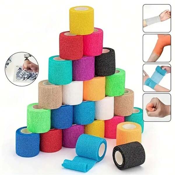Selbstklebender Verband, Fingerschutz Verband, elastischer Vlies-Verband für Tiere, selbstklebendes Tape für Tattoos und Nailart