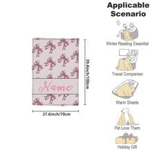 1pc Nơ cá nhân hóa Series Flannel tùy chỉnh, Nơ chữ tùy chỉnh tên của bạn Chăn flannel, Mềm mại và ấm áp Kỷ niệm khoảnh khắc đáng nhớ Chăn, Quà tặng tuyệt vời cho bạn cùng lớp, bạn bè, gia đình và người yêu, Được sử dụng để ngủ trưa, cắm trại, du lịch Có thể giặt được Dễ thương Tùy chỉnh, Độc đáo, Quà tặng lý tưởng cho gia đình, Quà tặng lý tưởng cho bạn bè Con trai, Con gái, Bạn bè, Gia đình Ghế sofa, Giường, Xe hơi, Phòng trà, Phòng ngủ, Phòng khách, Phòng tắm, Phòng ăn - Nhiều màu - Xem 7