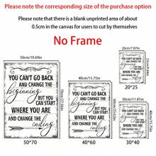 1入組黑白啟迪牆藝術辦公室裝飾，鄉村風格的勵志包覆帆布藝術印刷品，適用於臥室|客廳|辦公室|教室 - 彩色 - 查看 3