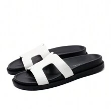 READYSALTED Women's Sandals Outdoor Non-Slip Waterproof Thick Sole Casual Beach Shoes Comfortable Fashion Flat Sandal Shoes - White - View 4