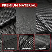 2024 Model 3 Floor Mat With Door Sill Protector 6PCS Full Cover For Tesla, Trunk Mats, And Luggage Racks. The Tesla Floor Mat Set Is Suitable For (Model 3)3D Cutting, Dirt Resistant, Wear-Resistant - 6 件裝 - 查看 4