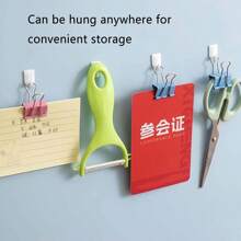 10pcs Mini Self-Adhesive Hooks, No-Drill Sticky Wall Hooks For Bathroom, Kitchen - Multicolor - View 2