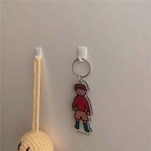 10pcs Mini Self-Adhesive Hooks, No-Drill Sticky Wall Hooks For Bathroom, Kitchen - Multicolor - View 7