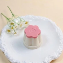 Simulated Caramel Pudding Squishy Silicone Mold Toy - White - View 2