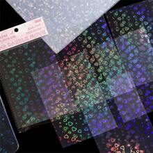6 Sheets/Pack Colorful Holographic Dream Series Laser Stickers, PET Decorative Stickers Back To School
