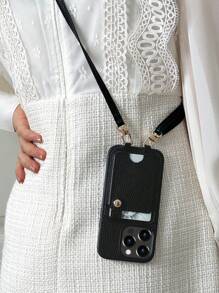 1个黑色卡套+皮革挂绳手机壳，兼容 16e/11 Pro Max、12 Pro Max、13 Pro Max、14 Pro Max、14 Plus、15/15 Pro Max、Galaxy S20 Ultra、Galaxy S21 Plus、Galaxy S21 Ultra、Galaxy S22 Plus、Galaxy S23、S24、S25 Ultra、Pixel 5A 5G、Pixel 6 Pro、Pixel 7 Pro、Pixel 8 Pro、Xperia Ace III、Xperia 1 V、Xperia 5 V、Xperia 10 V，防水、防震、防摔、防刮。 - 黑色 - 查看 6