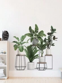 2入組植物圖案牆貼 - 彩色 - 查看 9