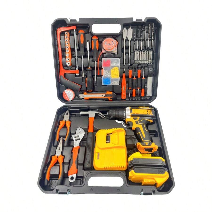 Juego De Herramientas Mecánica Erramienta Eléctrico - Negro - Ver 1