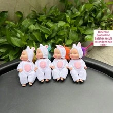 4 Inch Mini Reborn Baby Doll, Washable PVC Material Realistic Baby Doll With Clothes And Hat Toy, The Best Gifts For Girls And Boys - Simulation Reborn Doll - View 9