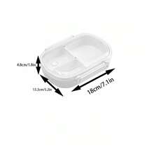 Termicznie izolowany lunchbox bento, segmentowy pojemnik na żywność dla studentów i pracowników biurowych - Wielokolorowe - Zobacz 7