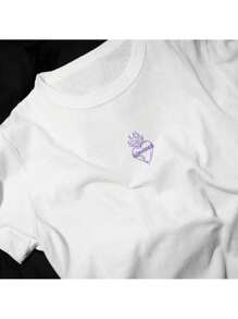 Basic Streetwear T-Shirt Here I Am Lord Unisex  Shirt - trắng - Xem 2