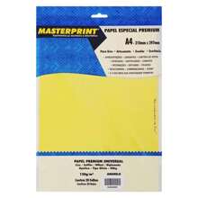 Smooth Offset Sulfite Paper Diplomata Opaline A4 120g Colored Mass Type Legal 40kg Pack Of 20 Sheets - Màu vàng - Xem 1