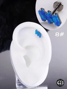 1 件时尚钛金属唇钉内螺纹耳钉天鹅叶天鹅 5A 氧化锆石 G23 植入级唇钉心形耳环鼻环鼻中隔珠宝月亮猫爪耳环铰链鼻中隔环眼海螺耳轮耳钉唇钉梦露唇环唇钉顶部螺丝平背耳环耳钉海螺唇钉梦露美杜莎唇鼻穿孔女士日常佩戴圣诞节和万圣节礼物情人节 - 彩色 - 查看 13