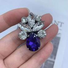 1-20pcs/Set Handmade Self-Adhesive Diamond Rhinestone Multicolor Water Drop Glass Decoration, Suitable For Shoes, Clothing, Bags, Accessories, Hair Clips, Non-Woven Fabric Clothing Accessories, Elegant Quality And Careful Craftsmanship