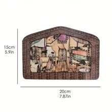 Rompecabezas de madera de Jesús, rompecabezas del Nacimiento, accesorio de decoración del hogar del Misterio del Nacimiento - Multicolor - Ver 11