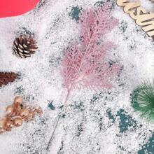 10pcs/Set Tree Spray, Glitter Artificial Pine Needle Branches For Xmas Party Decoration, Faux Leaves For DIY Wreaths Home Decor, Suitable For Trees, Wreaths, Garlands - Battery-Free Holiday Decor For New Year, Wedding, Valentine Day, Gift,Fake Plants Christmas Decorations Room Decor Christmas