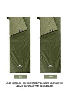 Naturehike Saco de dormir ultraligero mini sobre tipo de envoltura modelo LW180, portátil - Verde militar - Ver 9