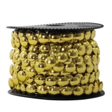 Half Pearl In Roll 4/6mm -C/30m -8/10mm 16.5mts - 金色 - 查看 2