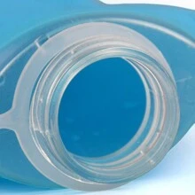 WRELS 1个150毫升/250毫升/500毫升TPU可折叠硅胶软吸嘴水瓶，适用于骑行、露营、徒步、跑步等活动 - 淺藍色 - 查看 8