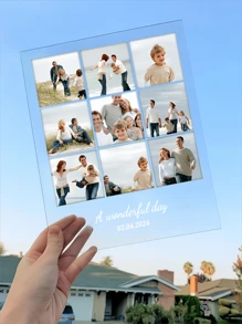 1 pièce Veilleuse photo acrylique personnalisée avec photo imprimée, idéale pour commémorer des moments spéciaux, cadeaux d'anniversaire, cadeaux, personnalisés parfaits pour les amis, la famille et les êtres chers. Multifonctionnel pour les mariages, la maison, le jardin, le bureau, les anniversaires, la Saint-Valentin, la Fête des mères, les anniversaires, la Fête des pères, les remises de diplômes, les mariages, les pendaisons de crémaillère, la vie d'été tranquille, l'artisanat personnalisé, le vintage, la décoration de Noël, de haute qualité