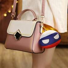 1pc Cute Poland Country Stuffed Ball Plush Doll, Cartoon National Flag Character Doll, Gift For Friends