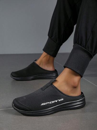 透气网眼一脚蹬凉鞋，防臭防滑耐用休闲鞋，男/女夏季户外运动休闲穆勒鞋