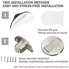 Floor Mount Magnet Door Stopper - Invisible Magnetic Stop, Magnets Stops Wall Prop Hold Open (Silver) - Multicolor - View 5