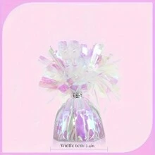 2/4 piezas Pesos de globo de papel de aluminio de colores, pesos de globo de gran resistencia, pesos de globo de papel de aluminio, decoración de mesa para fiestas de cumpleaños y bodas, pesos para globos de helio, bricolaje con globos, Navidad