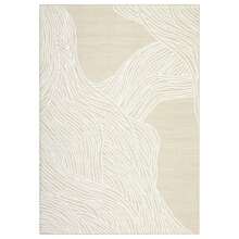 Area Rug For Living Room, Black Uneven Line Pattern Knot Washable Rug, Modern Print Premium Area Rug - Contemporary No-Shed Neutral Bedroom Rug - 駱駝-8x10 英尺 - 查看 3