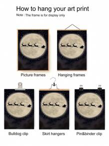 1 tấm áp phích in vải canvas Giáng sinh, ba chú nai con và ông già Noel dưới ánh trăng, tranh treo tường nghệ thuật, tranh treo tường phòng tắm, phòng ngủ, văn phòng, phòng khách, trang trí tường nhà Giáng sinh, trang trí Giáng sinh không có khung, trang trí XMAS, cây thông Noel, quà tặng, trang trí nhà, lễ tạ ơn, đám cưới, trang trí nhà, trang trí mùa thu, trang trí mùa thu, trang trí sinh nhật làm quà tặng, đồ dùng cho bữa tiệc, trang trí lễ hội trong nhà, trang trí Halloween, trang trí tường, đồ trang trí Halloween - Nhiều màu - Xem 5