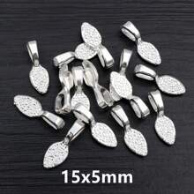 40pcs 15x5/21x7mm Zinc Alloy Bail Connectors Handmade Charms Pendant DIY Jewelry Making Accessories For Bracelet Necklace