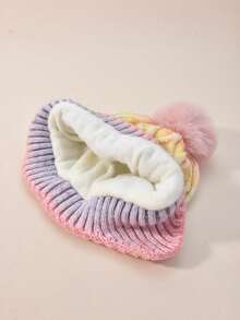 1 件儿童渐变色针织帽带护耳，弹性保暖冬季户外配饰，渐变色随机 - 漸層色 - 查看 10