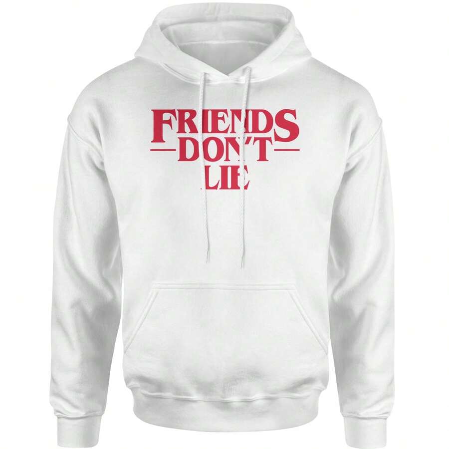 Friends Don't Lie Adult Hoodie Sweatshirt - trắng - Xem 1