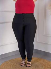 PLUS SIZE SUPLEX SUPER POWER LIPO SHAPING LEGGING PANTS - màu đen - Xem 10