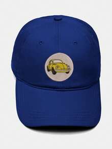 Beetle Adjustable Strapback Curved Brim Cap - 藏蓝色 - 查看 1