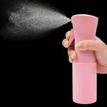 6 pièces/1 pièce Brumisateur continu pour cheveux, bouteille de vaporisateur vide fine petite Brume Bouteilles de vaporisateur pour produits coiffants bouclés, plantes (Noir)