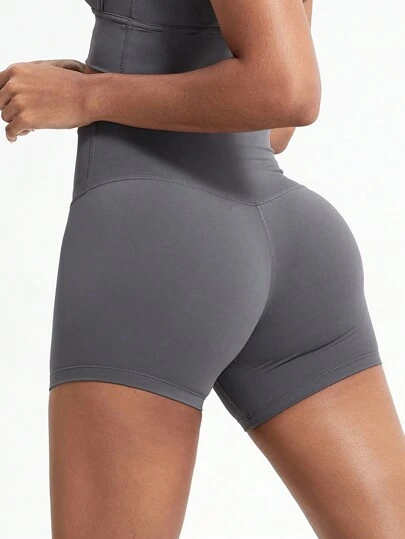 1 Pc Yoga Sport Bottoms Outdoor Workout Running Gym Training Shorts High Waisted Breathable Cycling Shorts